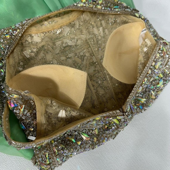 Tiffany Designs Green Embellished Prom formal Gown size 12 - Picture 12 of 16